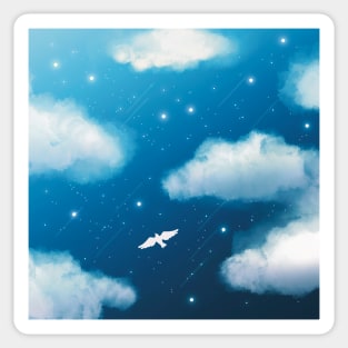 Beautiful Blue Night Sky Sticker